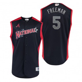 2019 MLB All-Star Game Workout National League Freddie Freeman Navy Jersey