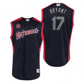 2019 MLB All-Star Game Workout National League Kris Bryant Navy Jersey