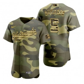 Washington Nationals Ehire Adrianza Camo Authentic 2022 Armed Forces Day Jersey