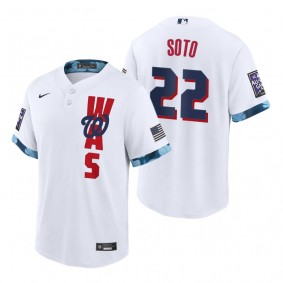 Washington Nationals Juan Soto White 2021 MLB All-Star Game Replica Jersey