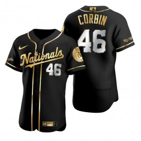 Washington Nationals Patrick Corbin Nike Black Gold Edition Authentic Jersey