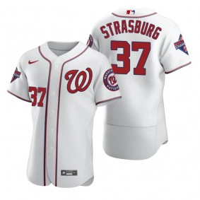 Washington Nationals Stephen Strasburg Nike White 2020 Authentic Jersey