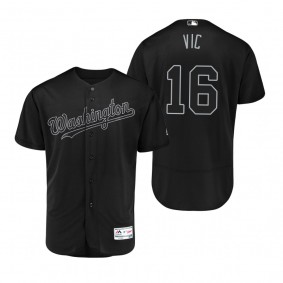 Washington Nationals Victor Robles Vic Black 2019 Players' Weekend Authentic Nickname Jersey
