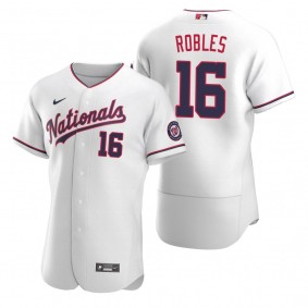 Men's Washington Nationals Victor Robles Nike White Authentic 2020 Alternate Jersey