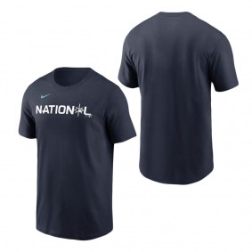 Men's Navy 2023 MLB All Star Game Wordmark T-Shirt