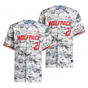 NC State Wolfpack Camo Replica Baseball Jersey