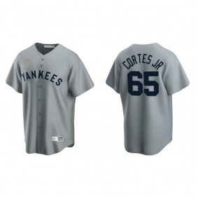 Nestor Cortes Jr. Men's New York Yankees Gray Road Cooperstown Collection Player Jersey