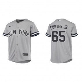 Nestor Cortes Jr. Youth New York Yankees Gray Road Replica Player Jersey
