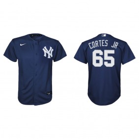 Nestor Cortes Jr. Youth New York Yankees Navy Alternate Replica Player Jersey