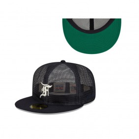 Men's New Era x Fear of God Black Mesh 59FIFTY Fitted Hat
