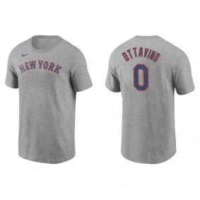 Men's New York Mets Adam Ottavino Gray Name & Number T-Shirt