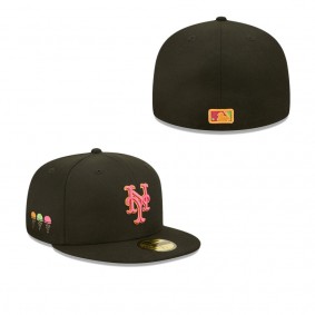 Men's New York Mets Black Summer Sherbet 59FIFTY Fitted Hat