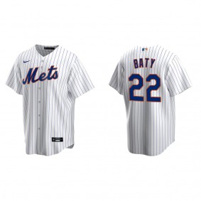 Men's New York Mets Brett Baty White Replica Home Jersey