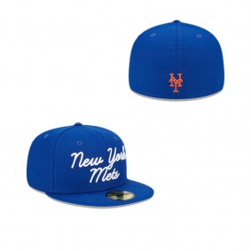 New York Mets Fairway Script 59FIFTY Fitted Hat
