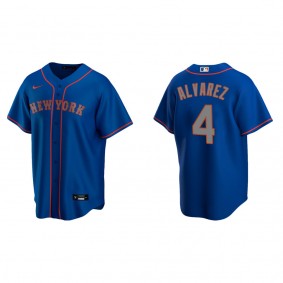 Men's New York Mets Francisco Alvarez Royal Replica Alternate Jersey