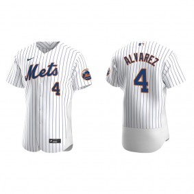 Men's New York Mets Francisco Alvarez White Authentic Home Jersey