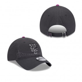 Men's New York Mets Graphite 2024 City Connect 9TWENTY Adjustable Hat