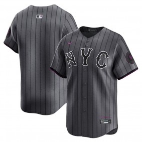 Men's New York Mets Graphite 2024 City Connect Limited Jersey