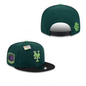 Men's New York Mets Green Black Sour Apple Big League Chew Flavor Pack 9FIFTY Snapback Hat