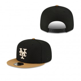 New York Mets Jet Black 9FIFTY Snapback Hat