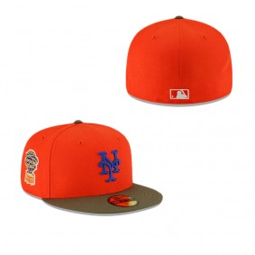 New York Mets Just Caps Dark Forest Visor 59FIFTY Fitted Hat