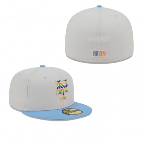 Men's New York Mets Natural Beach Front 59FIFTY Fitted Hat