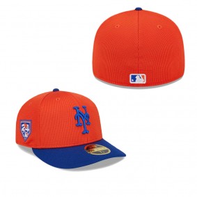 Men's New York Mets Orange Royal 2024 Spring Training Low Profile 59FIFTY Fitted Hat