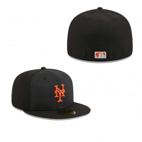 New York Mets Quilt 59FIFTY Fitted Hat Black