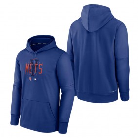 Men's New York Mets Royal Authentic Collection Pregame Performance Pullover Hoodie