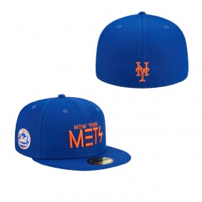 Men's New York Mets Royal Geo 59FIFTY Fitted Hat