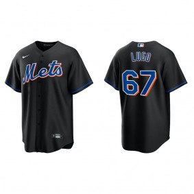 Men's New York Mets Seth Lugo Black Replica Alternate Jersey