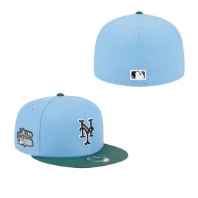 Men's New York Mets Sky Blue Cilantro 1986 World Series 59FIFTY Fitted Hat
