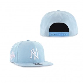 Men's New York Yankees '47 Light Blue Ultra Suede Captain Snapback Hat