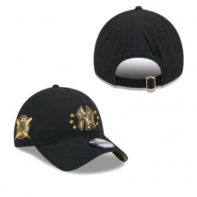 Men's New York Yankees Black 2024 Armed Forces Day 9TWENTY Adjustable Hat