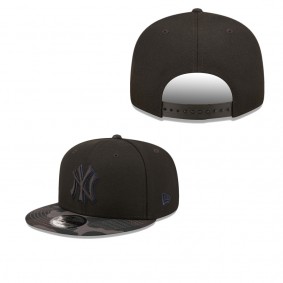 Men's New York Yankees Black Camo Vize 9FIFTY Snapback Hat