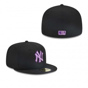 Men's New York Yankees Black Metallic Pop 59FIFTY Fitted Hat