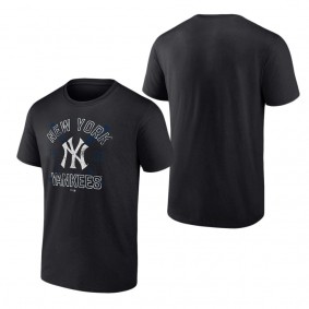 Men's New York Yankees Black Second Wind T-Shirt
