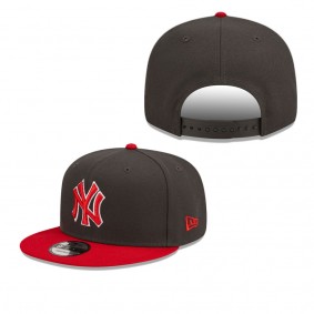 Men's New York Yankees Charcoal Red Color Pack Two-Tone 9FIFTY Snapback Hat
