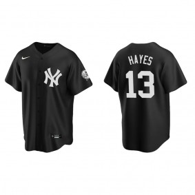 Men's New York Yankees Charlie Hayes Black Replica Fashion Jersey