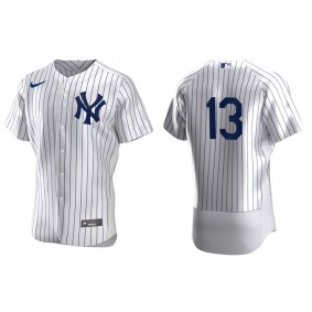 Men's New York Yankees Charlie Hayes White Authentic Home Jersey
