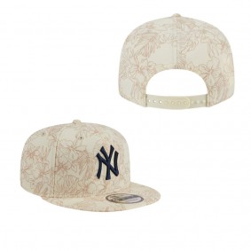 Men's New York Yankees Cream Spring Training Leaf 9FIFTY Snapback Hat