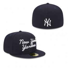 New York Yankees Fairway Script 59FIFTY Fitted Hat