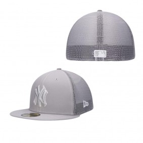 Men's New York Yankees Gray 2023 On-Field Batting Practice 59FIFTY Fitted Hat