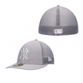 Men's New York Yankees Gray 2023 On-Field Batting Practice Low Profile 59FIFTY Fitted Hat