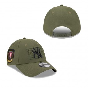 Men's New York Yankees Green 2023 Armed Forces Day 9FORTY Adjustable Hat