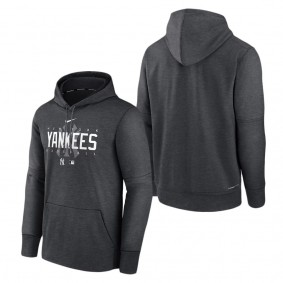 Men's New York Yankees Heather Charcoal Authentic Collection Pregame Performance
