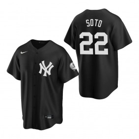Men's New York Yankees Juan Soto Black Replica Fashion Jersey