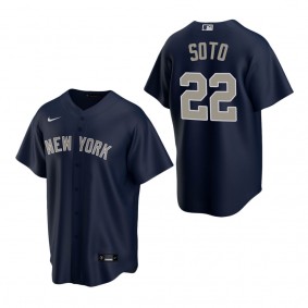 Men's New York Yankees Juan Soto Navy Replica Alternate Jersey