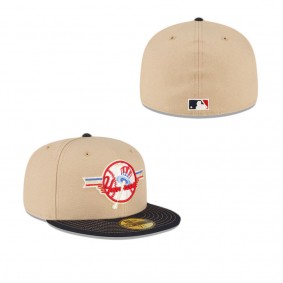 New York Yankees Just Caps Beige Camel 59FIFTY Fitted Hat