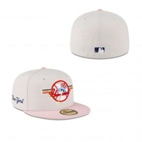 New York Yankees Just Caps Stone Pink 59FIFTY Fitted Hat